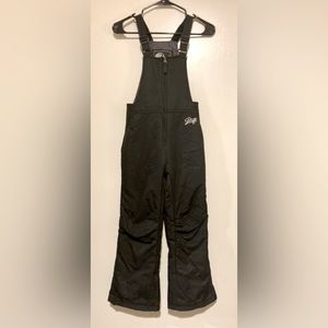 Boys Ski Bib Snow Pants Black Prift Medium